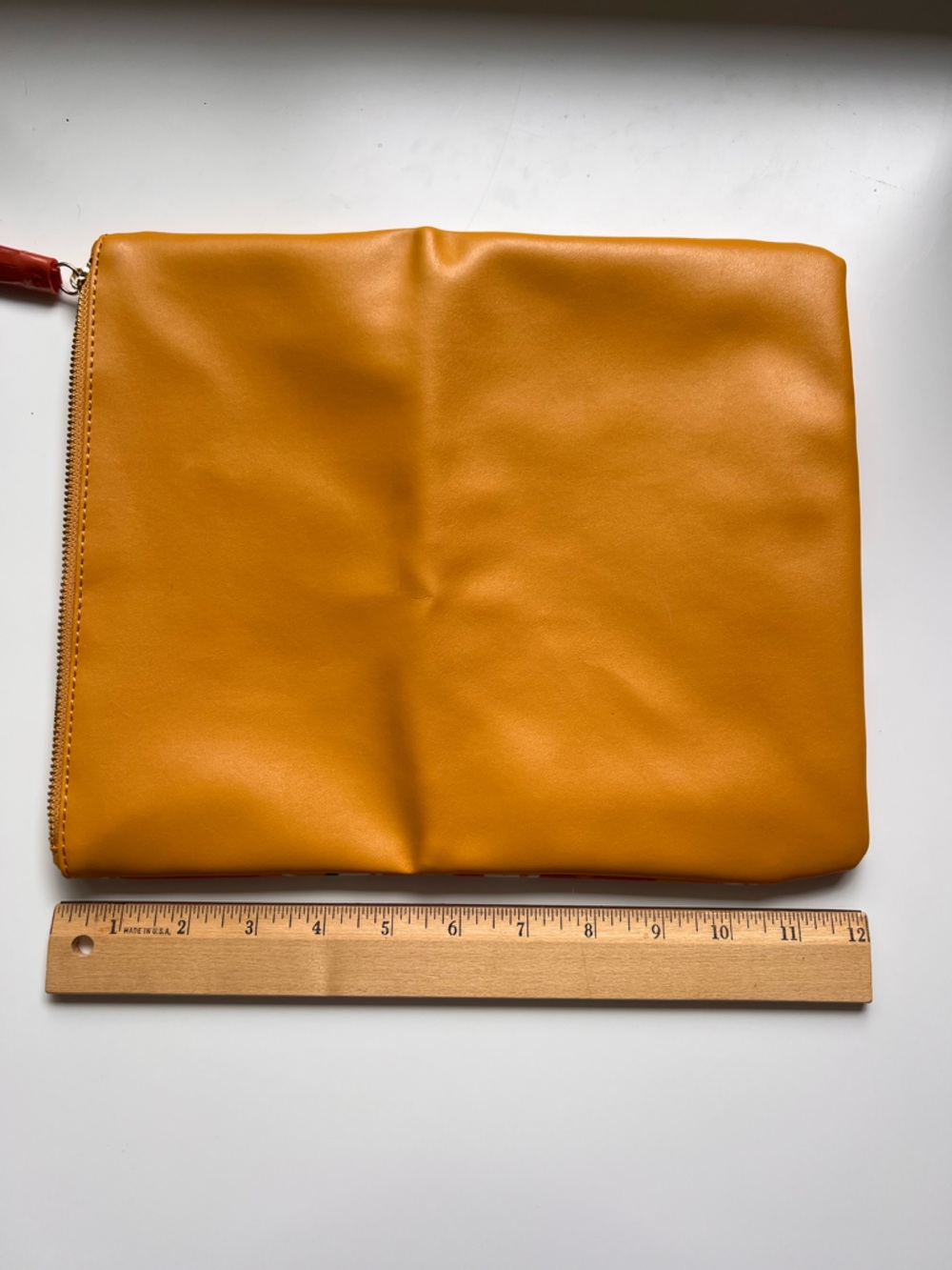 Rachel Pally Mustard and Rust Floral Fold-Over Clutch - Picture 7 of 7